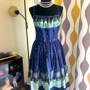 Bernie Dexter blue cotton dress